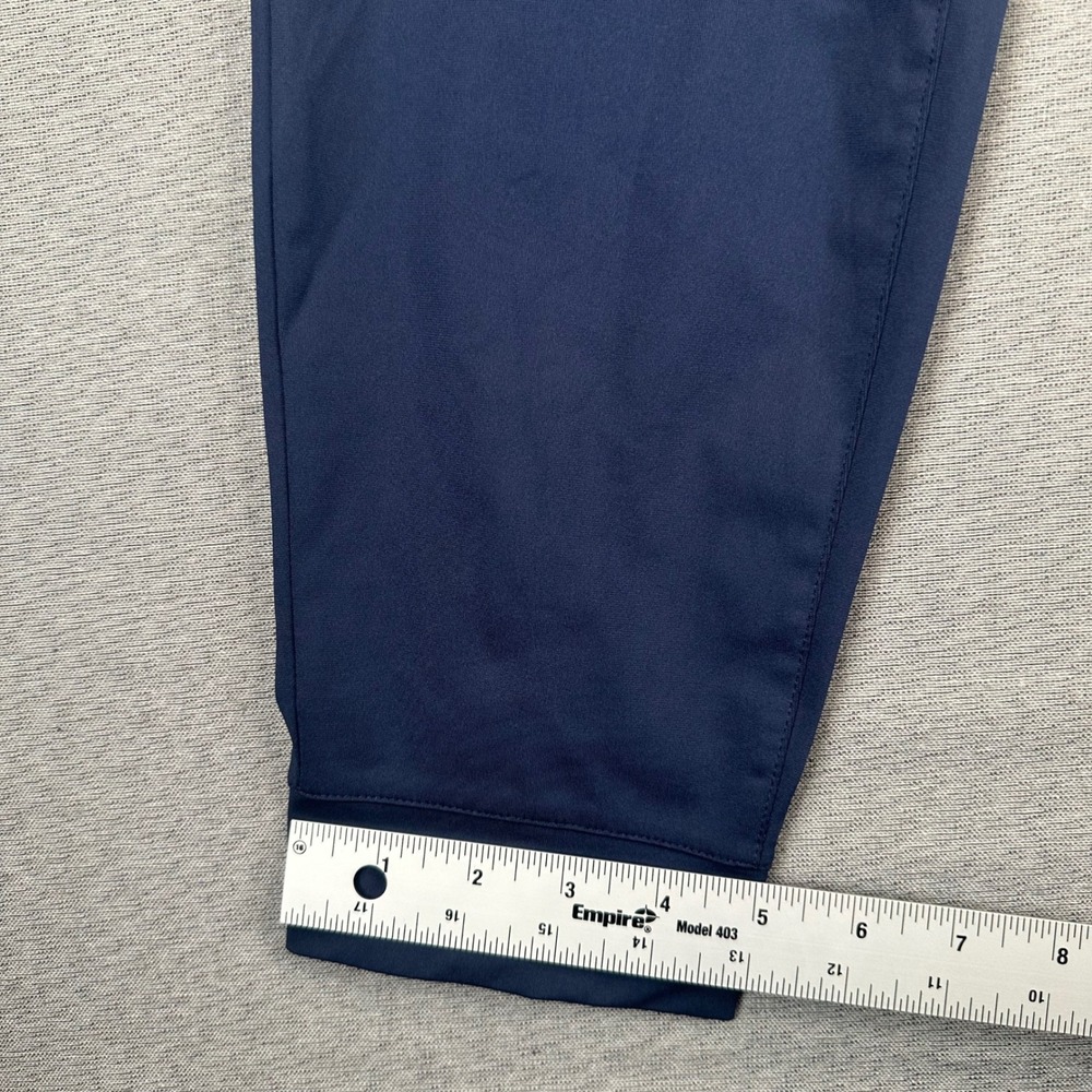 Rhone Commuter City Chino Pants Mens 31 Navy Blue Slim Tapered Ankle Zip Tech - Picture 7 of 13